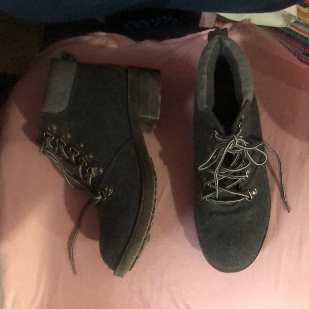 Cute grey ankle boots